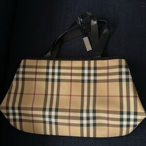 Burberry vintage checkered small‎ tote